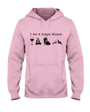 Load image into Gallery viewer, Simple Woman Loves Wine Camping Shoes And Climbing Hoodie
