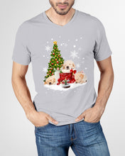 Load image into Gallery viewer, Funny Golden Retrievers Sleep In Red Boots Gift For Dog Lovers Guys V-Neck
