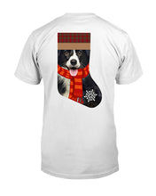 Load image into Gallery viewer, Santa Border Collie In Stock Gift For Dog Lovers Guys Tee
