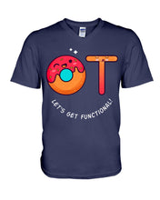 Load image into Gallery viewer, Gift For Occupational Therapist Let's Get Functional Guys V-Neck
