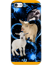 Load image into Gallery viewer, Lovely Phone Case Twinkling Blue Heart Gift For Goat Lovers Phone case
