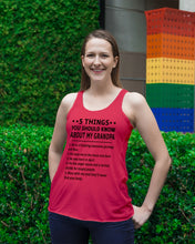 Load image into Gallery viewer, 5 Things You Should Know About My April Grandpa For Birthday Gift Ladies Flowy Tank
