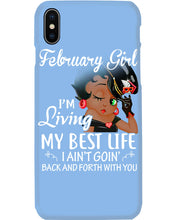 Load image into Gallery viewer, Betty Boop February Girl Living My Best Life Birthday Meaningful Gift Phone case
