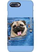 Load image into Gallery viewer, baby Pug In Denim Pocket Gift For Dog Lovers Phone case

