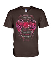Load image into Gallery viewer, You Taught Me Many Things In Life Custom Name Gift For Son Name Michael Guys V-Neck
