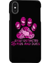 Load image into Gallery viewer, Lovely Phone Case Easily Distracted By Pigs And Dogs Gift For Dog Lovers Phone case
