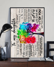 Load image into Gallery viewer, Gift For  Daughter Life Gave Me The Gift Of You Custom Design Vertical Poster
