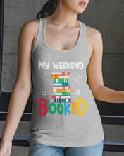 Load image into Gallery viewer, Vintage Funny My Weekend Booked Gift For Book Lovers Ladies Flowy Tank
