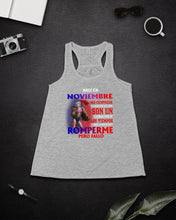 Load image into Gallery viewer, Naci En Noviembre Mis Cicatrices Cuentan Una Historia Son Un Custom Design Ladies Flowy Tank
