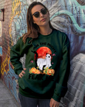 Load image into Gallery viewer, I Am The Night Fear Me Ghost Cat Gift For Cat Lovers Sweatshirt
