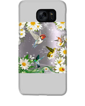 Load image into Gallery viewer, Hummingbird With English Daisy Gift For Birds Lovers Phone case
