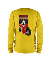 Load image into Gallery viewer, Santa Border Collie In Stock Gift For Dog Lovers Unisex Long Sleeve
