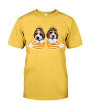 Load image into Gallery viewer, Beagle Hand Bones My Breast Gift For Dog Lovers Guys Tee
