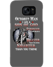 Load image into Gallery viewer, October Man Son Of God Birthday Meaningful Gift For Men Phone case
