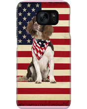 Load image into Gallery viewer, Lovely Phone Case With US Flag Gift For Spaniel Lovers Phone case
