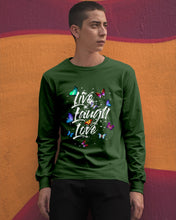 Load image into Gallery viewer, Butterfly Live Laugh Love Gift For Lover Unisex Long Sleeve
