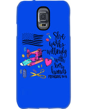 Load image into Gallery viewer, She Works Willingly With Her Hands Gift For Sew Lovers Phone case
