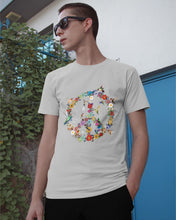 Load image into Gallery viewer, Hummingbird And Peace Sign Gift For Girls Guys Tee
