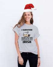 Load image into Gallery viewer, Toilet Paper Shortage Of 2020 Being Quarantined With My   Irish  Personalized Nation Guys Tee
