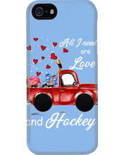 Load image into Gallery viewer, All I Need Are Love And Hockey Gift For Hockey Players Phone case
