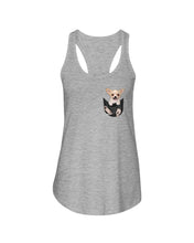 Load image into Gallery viewer, Market Trendz Chihuahua In Pocket Birthday Gift Ladies Flowy Tank
