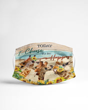 Load image into Gallery viewer, Giraffe Today I Choose To Be Happy Gift For Women Cloth Face Mask
