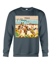 Load image into Gallery viewer, Giraffe Today I Choose To Be Happy Gift For Women Sweatshirt
