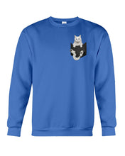 Load image into Gallery viewer, Cat In Your Front Pocket Great Gift For Cat Lovers Sweatshirt
