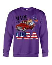 Load image into Gallery viewer, Horse Made In The America Red Car Gift For Horse Lovers Sweatshirt
