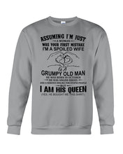 Load image into Gallery viewer, A Spoiled Wife Of An October Grumpy Old Man Birthday Meaningful Gift Sweatshirt

