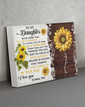 Load image into Gallery viewer, Dad Gift For Daughter Be A Sunflower Matte Canvas
