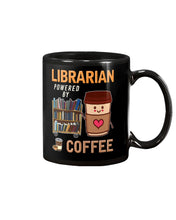 Load image into Gallery viewer, Librarian Powered By Coffee  Custom Design For Book Lovers Mug

