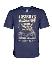 Load image into Gallery viewer, I'm Already Taken By A Sexy Crazy Woman Custom Design Guys V-Neck
