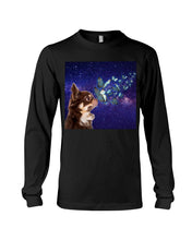 Load image into Gallery viewer, Chihuahua Blue Butterflies Sky Gift For Dog Lovers Unisex Long Sleeve
