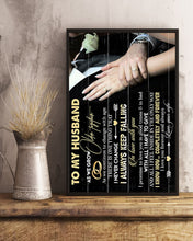 Load image into Gallery viewer, Present For  Husband Keep Falling In Love With You Custom Design Vertical Poster

