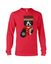 Load image into Gallery viewer, Santa Border Collie In Stock Gift For Dog Lovers Unisex Long Sleeve
