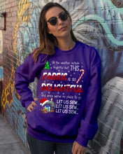 Load image into Gallery viewer, Weather Outside Frightful Sewing Let Us Sew Sweatshirt
