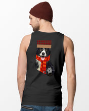Load image into Gallery viewer, Santa Border Collie In Stock Gift For Dog Lovers Unisex Tank Top
