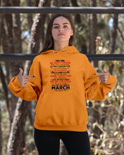 Load image into Gallery viewer, This Girl Has Fought A Thousand This Girl Was Born In March Hoodie
