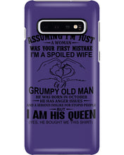 Load image into Gallery viewer, A Spoiled Wife Of An October Grumpy Old Man Birthday Meaningful Gift Phone case
