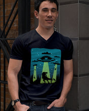 Load image into Gallery viewer, UFA Dinosaur T Rex Sky Full Of Stars Guys V-Neck
