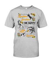 Load image into Gallery viewer, My Only Sunshine Make Me Happy Special Custom Design Guys Tee
