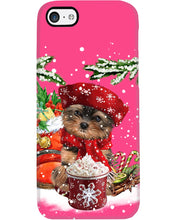 Load image into Gallery viewer, Yorkshire Terrier Loves Drinking Hot Latte Gift For Dog Lovers Phone case
