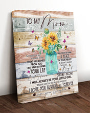 Load image into Gallery viewer, Sunflowers And Butterflies I Love You Always And Forever Daughter Gift For Mom Matte Canvas
