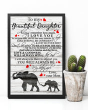 Load image into Gallery viewer, You'll Always Be My Baby Girl Great Gift From Mom To Daughter Vertical Poster
