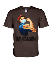 Load image into Gallery viewer, Seamstress What's Your Superpower Special Custom Design Guys V-Neck
