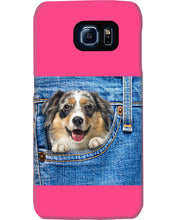 Load image into Gallery viewer, Australian Shepherd In Denim Pocket Gift For Dog Lovers Phone case
