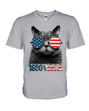 Load image into Gallery viewer, Meowica Funny Cute Gifts Guys V-Neck

