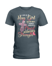 Load image into Gallery viewer, Birthday Gift For May Girl Who Can Do All Things Through Christ Ladies Tee
