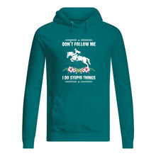 Load image into Gallery viewer, Don't Follow Me I Do Stupid Things Gift For Men Hoodie
